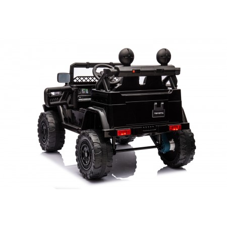 Macchina Elettrica per Bambini Nera Toyota Cruiser Auto a Batteria 12 V