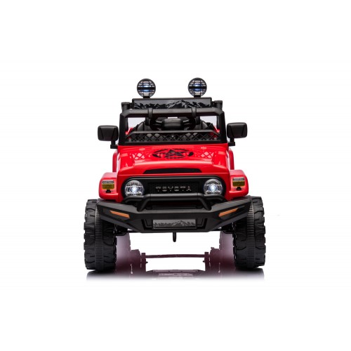 Macchina Elettrica per Bambini Toyota Cruiser Rossa Auto a Batteria 12 V