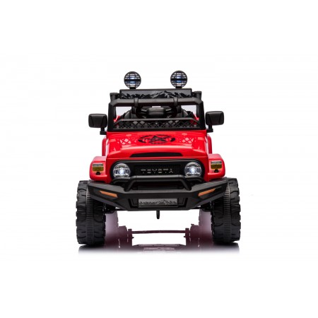 Macchina Elettrica per Bambini Toyota Cruiser Rossa Auto a Batteria 12 V