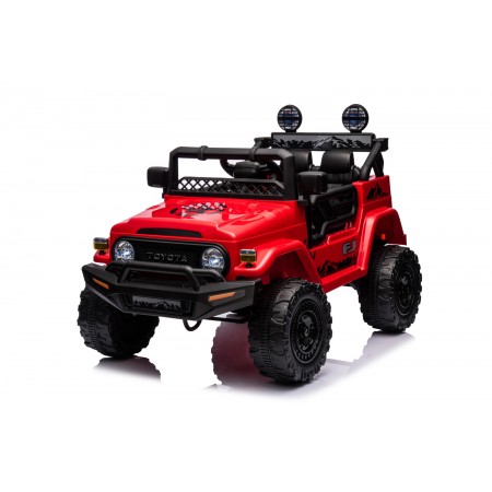 Macchina Elettrica per Bambini Toyota Cruiser Rossa Auto a Batteria 12 V