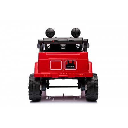 Macchina Elettrica per Bambini Toyota Cruiser Rossa Auto a Batteria 12 V