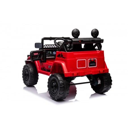 Macchina Elettrica per Bambini Toyota Cruiser Rossa Auto a Batteria 12 V