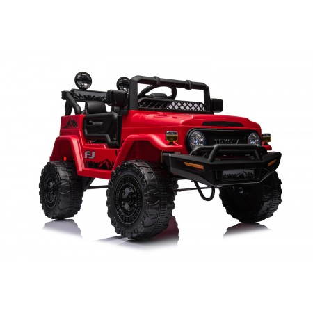 Macchina Elettrica per Bambini Toyota Cruiser Rossa Auto a Batteria 12 V