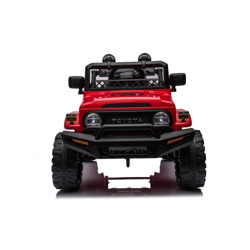 Macchina Elettrica per Bambini Toyota Cruiser Rossa Auto a Batteria 12 V