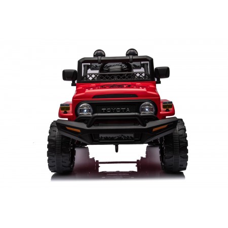 Macchina Elettrica per Bambini Toyota Cruiser Rossa Auto a Batteria 12 V