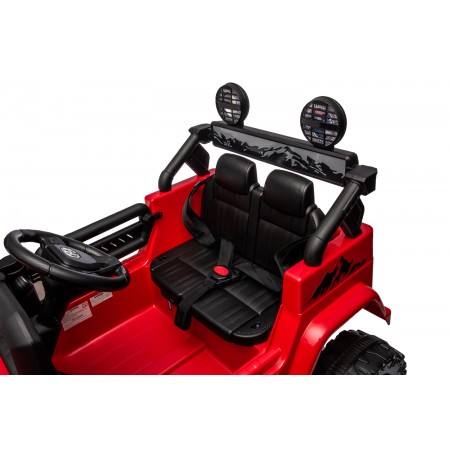 Macchina Elettrica per Bambini Toyota Cruiser Rossa Auto a Batteria 12 V