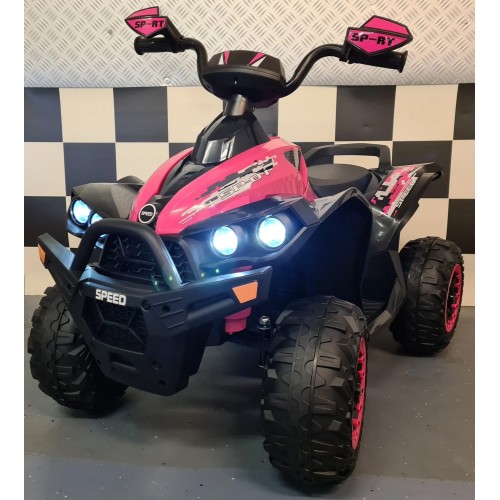 Quad Elettrico 4 ruote Macchina a Batteria 12 V Luci Auto Macchinina