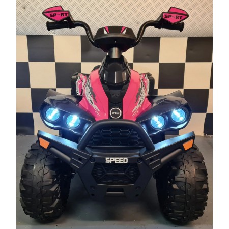 Quad Elettrico 4 ruote Macchina a Batteria 12 V Luci Auto Macchinina