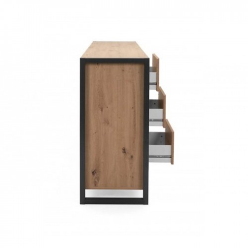 Credenza Madia con Cassetti e Ante Mobile in Legno Quercia Buffet Madia