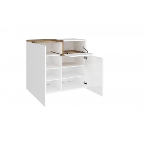 Scarpiera Bianco e Acero Mobile da Ingresso Porta Scarpe con 2 Ante 2