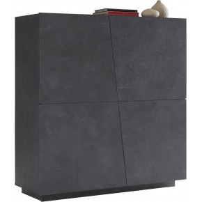 Credenza da Ingresso Ardesia Madia 120 cm Laccato Mobile con 4 Ante 2