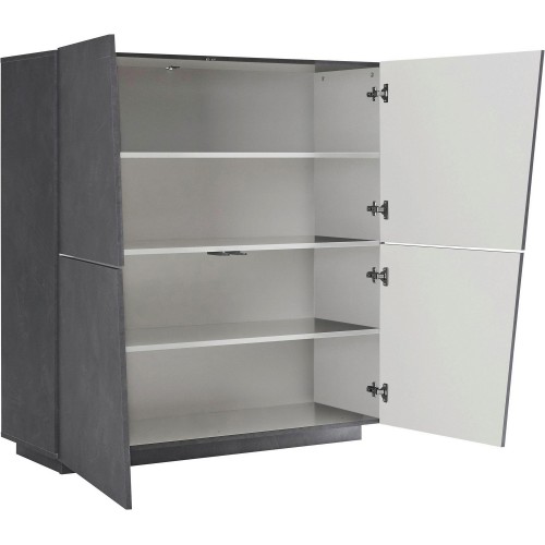 Credenza da Ingresso Ardesia Madia 120 cm Laccato Mobile con 4 Ante