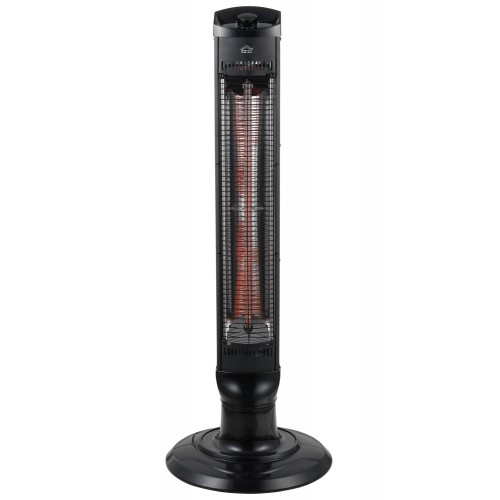 Stufa al Carbonio Elettrica 900W con 2 Livelli di Potenza e Oscillazione