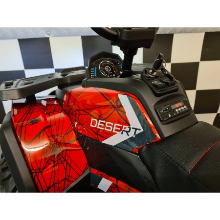 Quad Elettrico Rosso con Batteria 12 V a 4 Ruote Macchina per Bambino