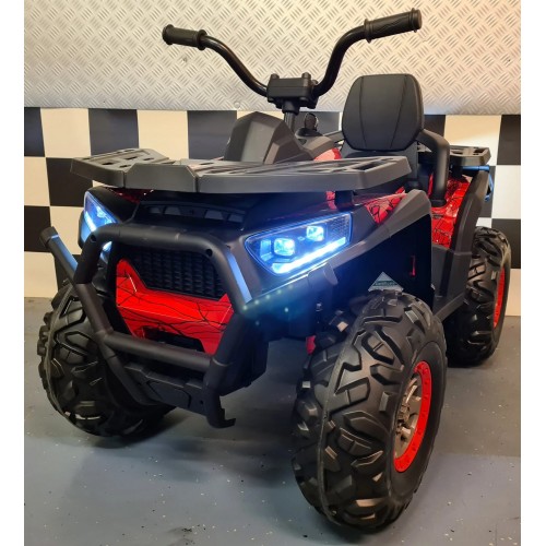 Quad Elettrico Rosso con Batteria 12 V a 4 Ruote Macchina per Bambino