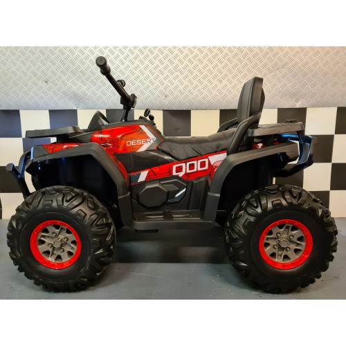 Quad Elettrico Rosso con Batteria 12 V a 4 Ruote Macchina per Bambino