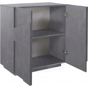 Mobile Basso da Ingresso 80 cm Credenza in Legno Ardesia Madia con Ante 2