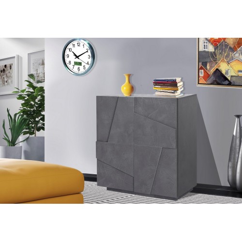 Mobile Basso da Ingresso 80 cm Credenza in Legno Ardesia Madia con Ante