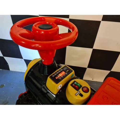 Trenino Elettrico a Batteria 12 Volt Giocattolo con MP3 e Luci con Vagoni