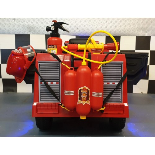 Camioncino dei Pompieri per Bambini 12V con Telecomando e Lampeggianti