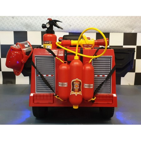 Camioncino dei Pompieri per Bambini 12V con Telecomando e Lampeggianti