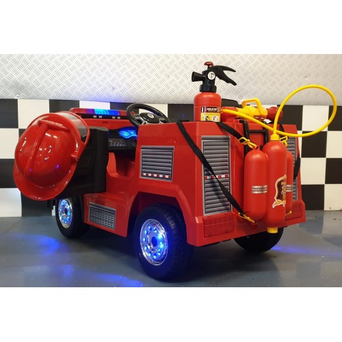 Camioncino dei Pompieri per Bambini 12V con Telecomando e Lampeggianti