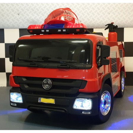 Camioncino dei Pompieri per Bambini 12V con Telecomando e Lampeggianti