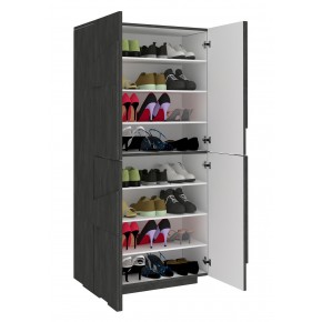 Scarpiera in Legno per 32 Paia di Scarpe Mobile Ardesia Salvaspazio 2