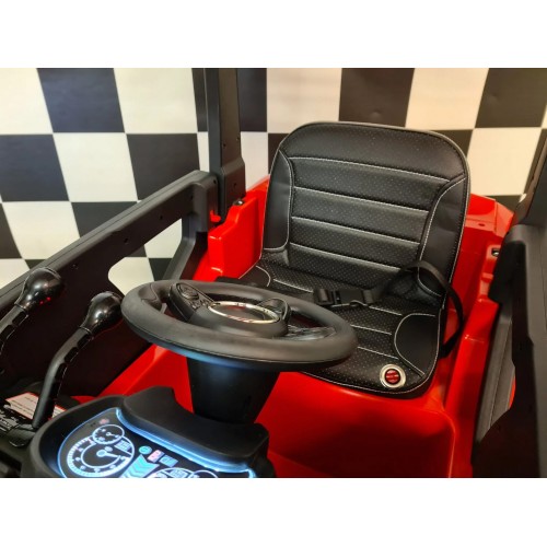 Macchina Elettrica Auto a Batteria con Elevatore per Bambini Rosso