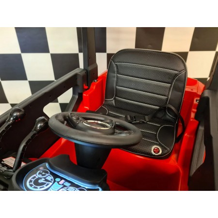 Macchina Elettrica Auto a Batteria con Elevatore per Bambini Rosso