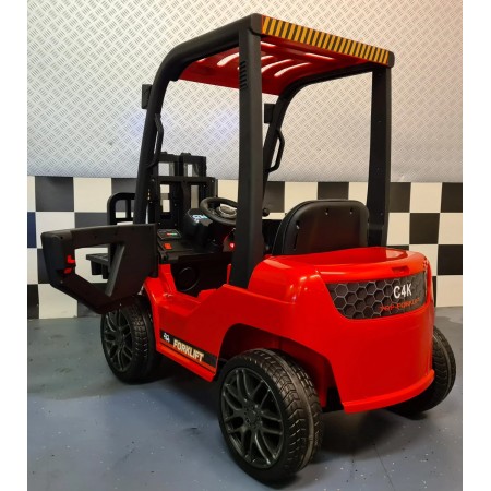 Macchina Elettrica Auto a Batteria con Elevatore per Bambini Rosso