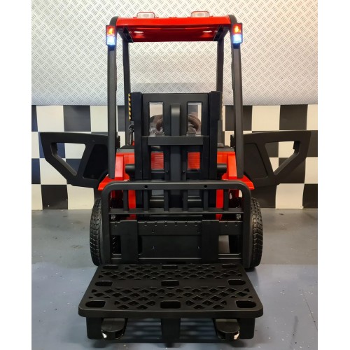 Macchina Elettrica Auto a Batteria con Elevatore per Bambini Rosso