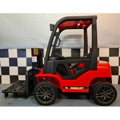 Macchina Elettrica Auto a Batteria con Elevatore per Bambini Rosso