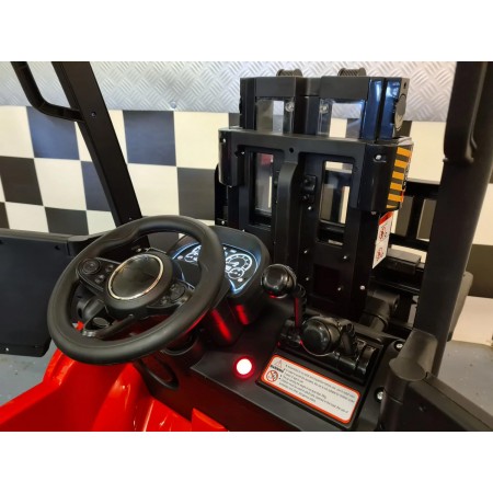 Macchina Elettrica Auto a Batteria con Elevatore per Bambini Rosso