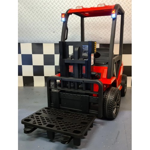 Macchina Elettrica Auto a Batteria con Elevatore per Bambini Rosso