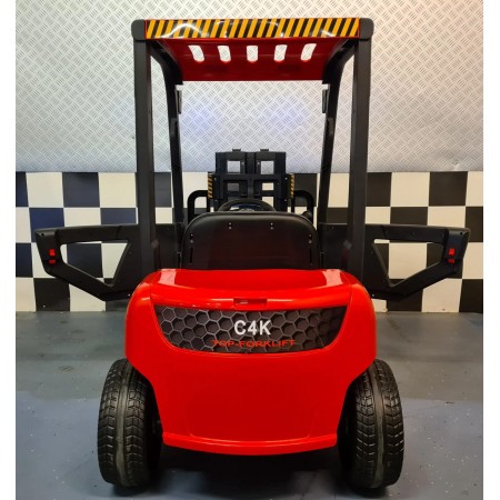 Macchina Elettrica Auto a Batteria con Elevatore per Bambini Rosso
