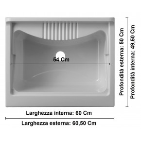 Mobile Lavanderia con Lavatoio Mobiletto Resistente da Interno o Esterno 2