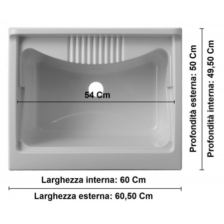 Mobile Lavanderia con Lavatoio Mobiletto Resistente da Interno o Esterno