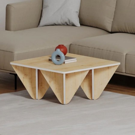 Tavolino da Salotto in Legno Rovere Tavolino da Caffè per Soggiorno