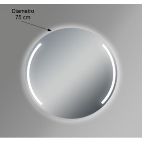 Specchio Rotondo con Illuminazione Perimetrale Led 75 cm per Bagno 2