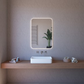 Specchio Rettangolare per Bagno Illuminato a Led 60x80 Reversibile 2