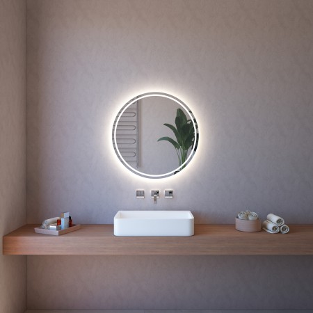 Specchio Rotondo con Illuminazione Perimetrale Led 75 cm per Bagno