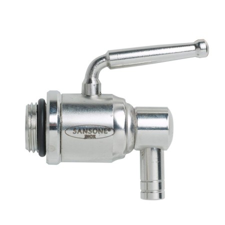 Fusto per Olio Sansone 5 litri in Acciaio Inox Contenitore con Rubinetto Bidone