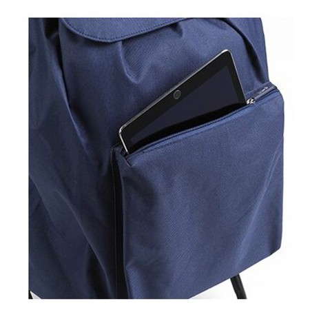 Carrello per Spesa Pieghevole Carrellino con Ruote Impermeabile Blu