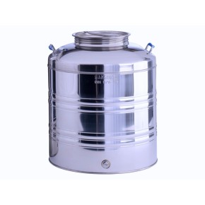 Fusto per Olio Sansone 10 lt Senza rubinetto in Acciaio Inox Contenitore Bidone