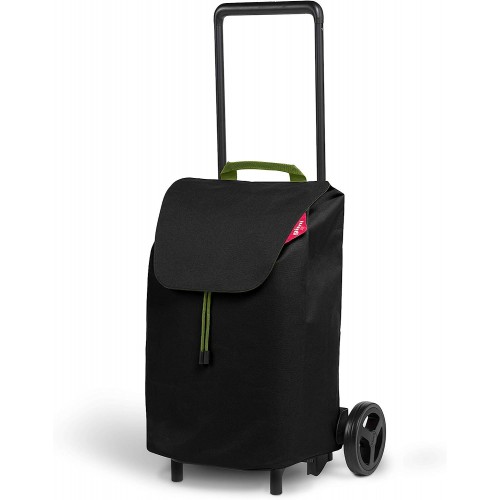 Carrellino per Spesa Impermeabile 40 lt Carrello Gimi Pieghevole Nero
