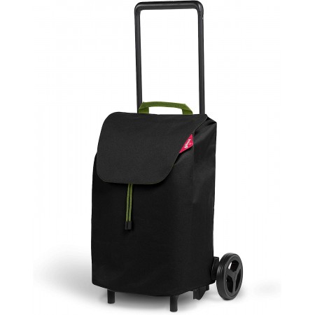 Carrellino per Spesa Impermeabile 40 lt Carrello Gimi Pieghevole Nero
