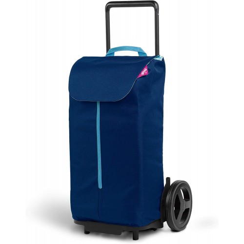Carrello per Spesa con Sacca da 50 lt Estraibile Carrellino Trasporto