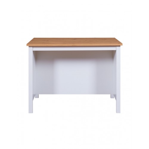 Tavolo Alto da Pranzo Mobile Bianco con Ripiani Penisola per Cucina