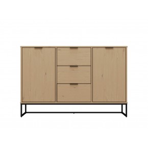 Credenza con Ante e Cassetti Madia in Legno Quercia Mobile da Ingresso